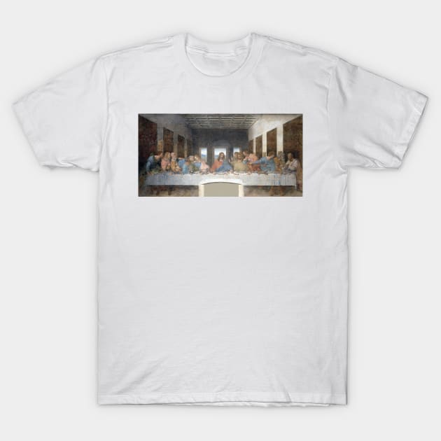 Iconic Leonardo Da Vinci Last Supper T-Shirt by pdpress